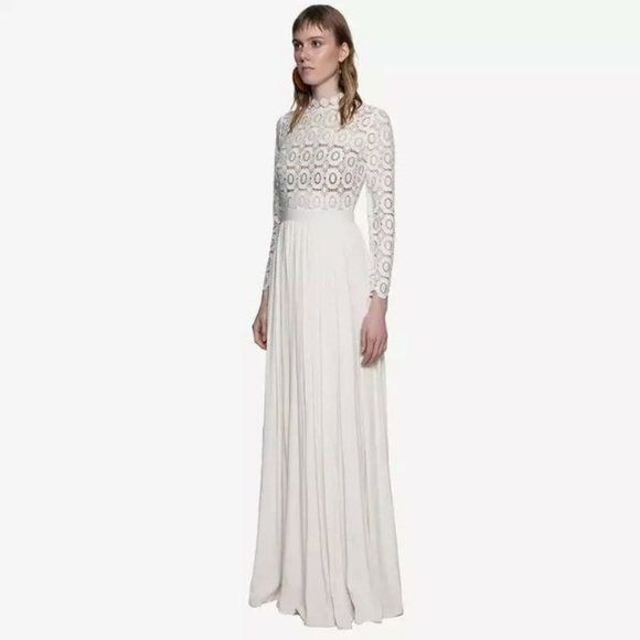 Kate Middleton PLEATED CROCHET MAXI DRESS - Picture 5 of 7